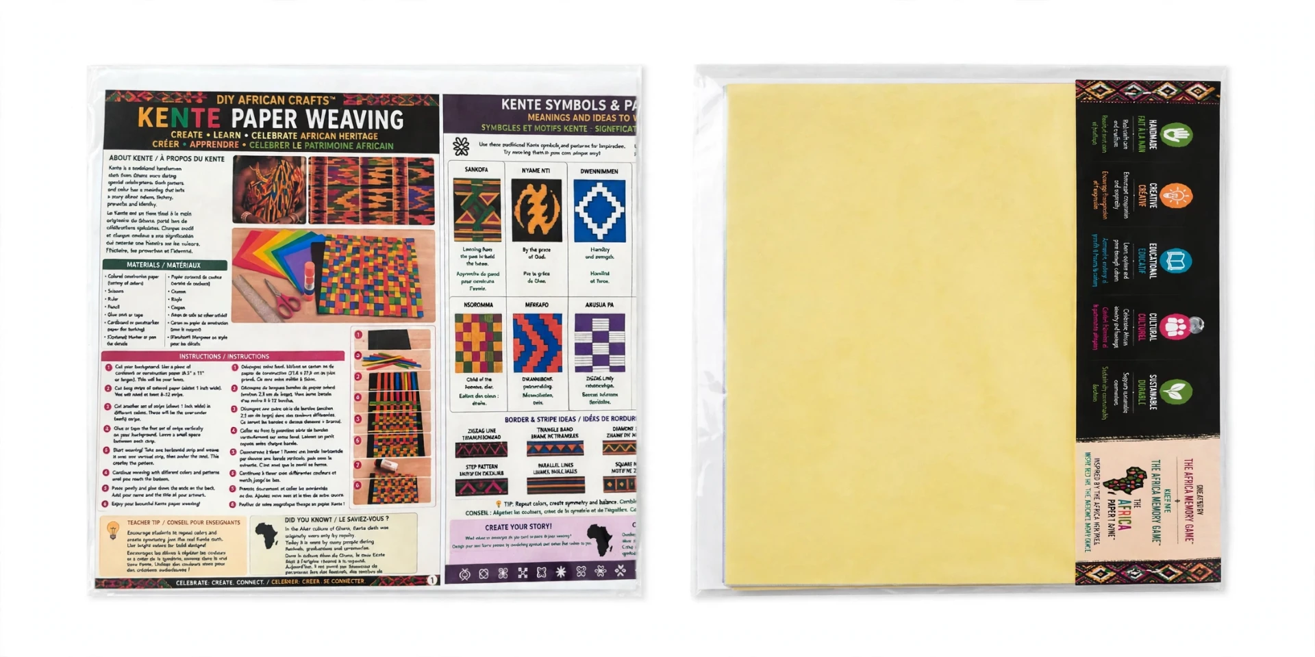 Kente Paper Weaving DIY craft kit