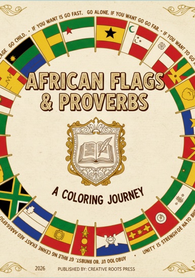 African Flags & Proverbs — A Coloring Journey
