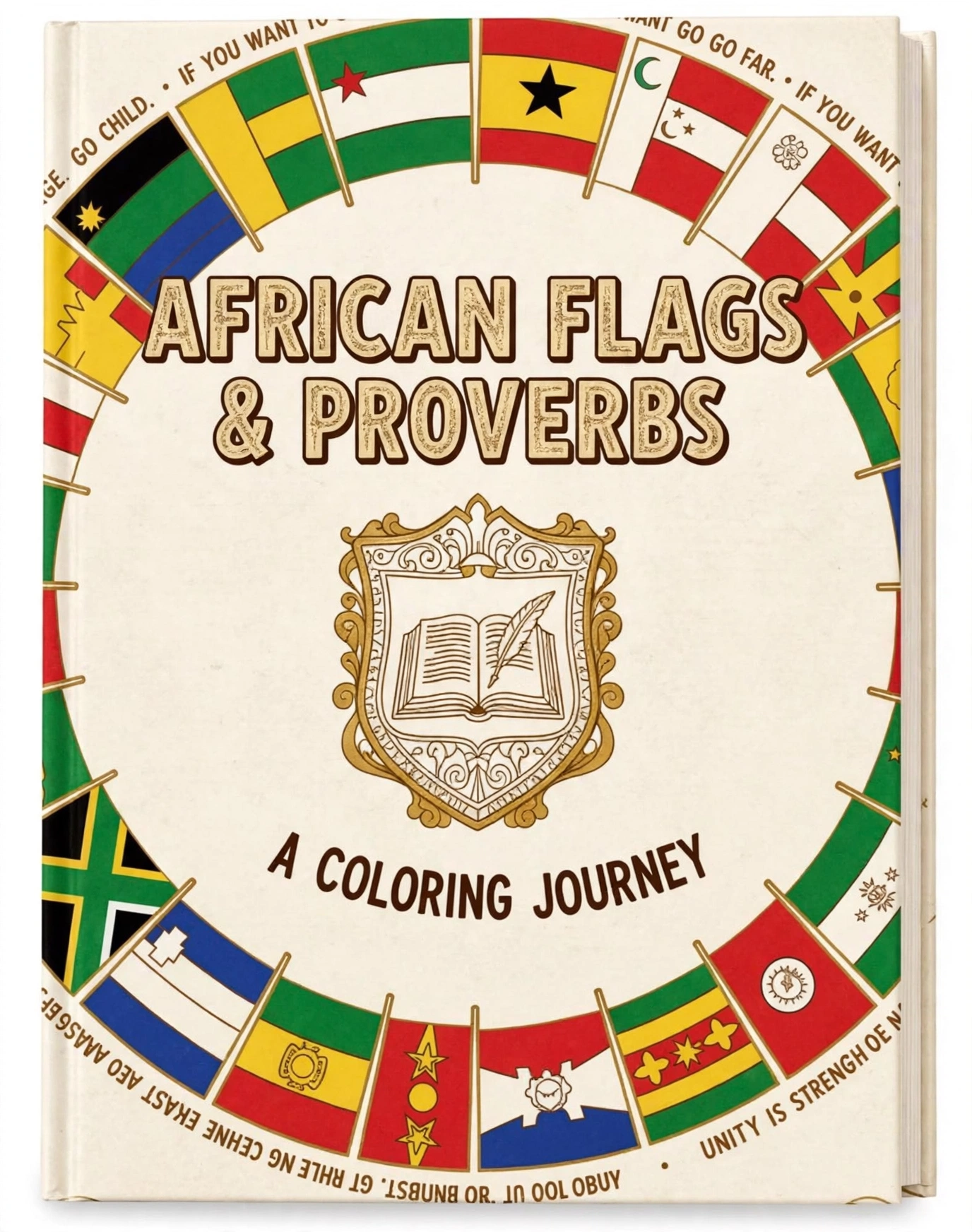 African Flags & Proverbs — A Coloring Journey