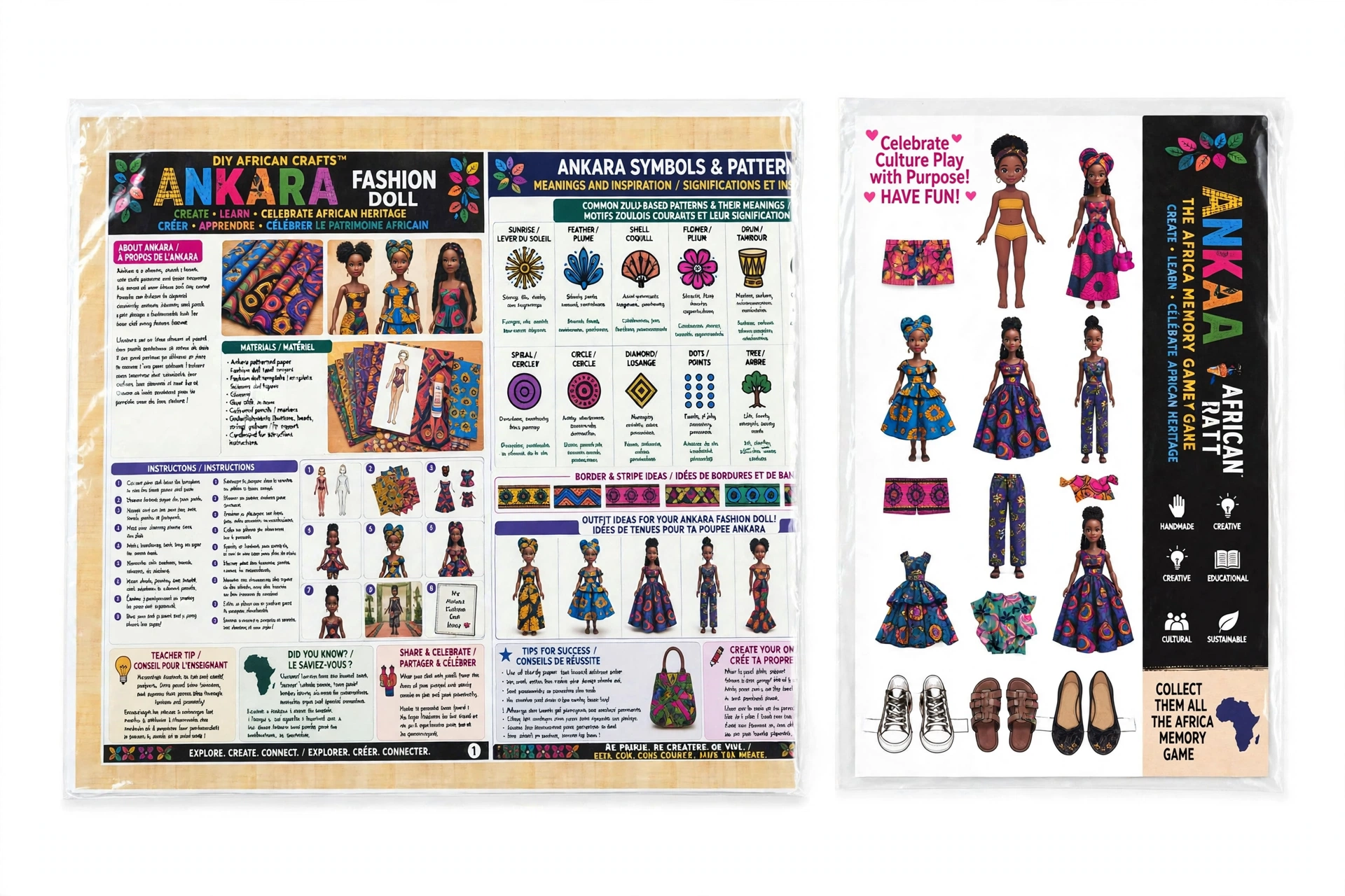 Ankara Fashion Doll DIY craft kit